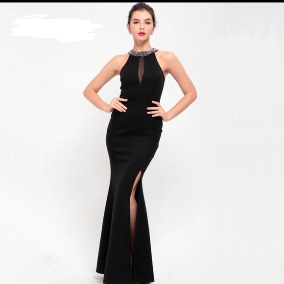 Dresses & Skirts - Formal Halter Beaded Dress